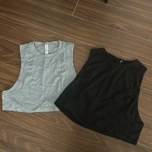 Lululemon cropped tanks